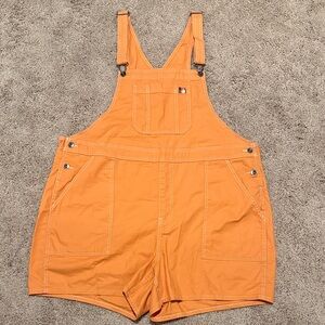 Target Men's Orange Cargo Short Overalls